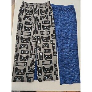 Cuddl Duds 2 Boys PJ Pants Pajama Video Game Fleece Sz 8 Cuddle